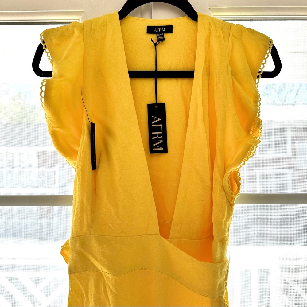 NET AFRM Hi-Lo Wrap Dress